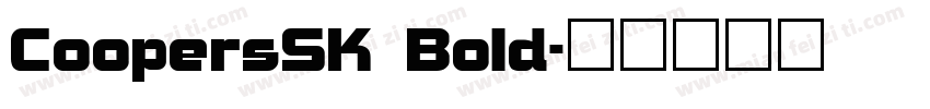 CoopersSK Bold字体转换